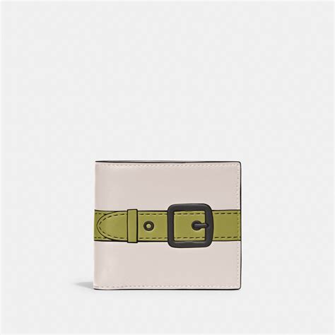 coach double billfold wallet